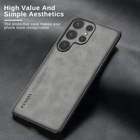 S 25 Ultra Case Sheepskin Leather Back Cover For Samsung Galaxy S25 Ultra Plus 5G Lens Protector Shockproof Coque S25Ultra S25+ 2