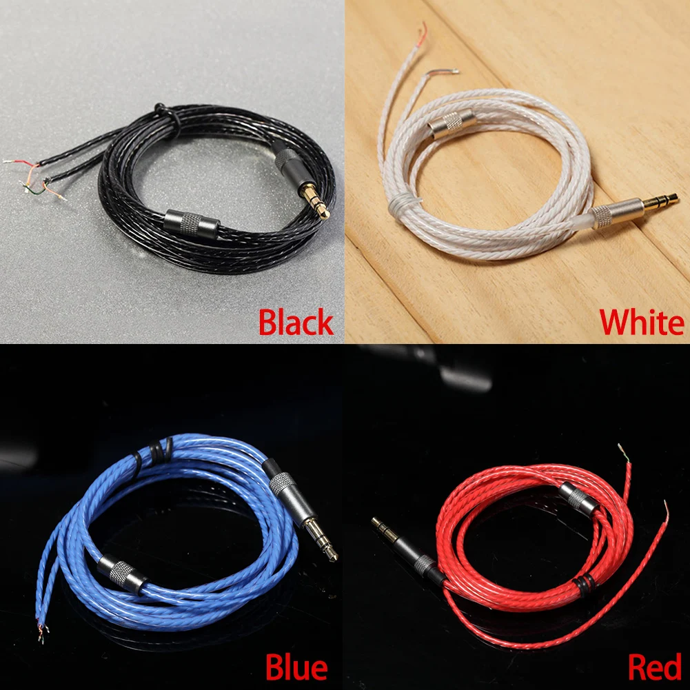 

Practical 1.2 M Professional Semi Finished DIY Solid Repair PVC Replacement Parts Without MIC Earphone Maintenance Wire