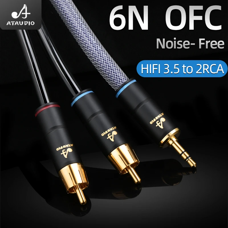 Tertullus HiFi Audio RCA-kabel, 1 m, OFC verzilverde liter, met dubbele afscherming, 2 RCA-stekker naar 2 RCA-stekker, HiFi-signaalkabel voor cd, versterker, audio, decoder
