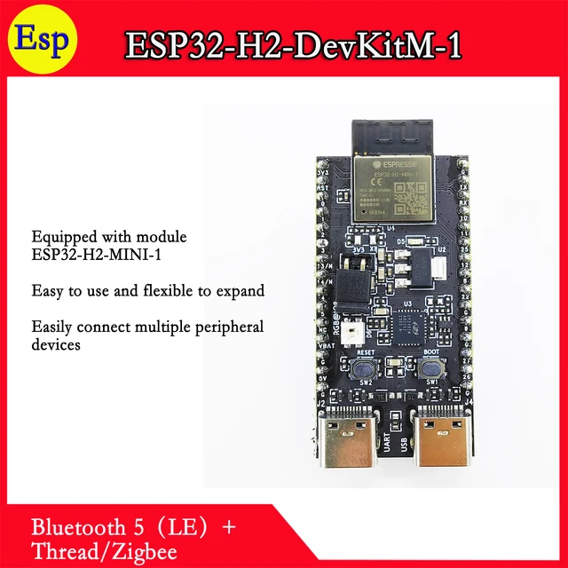 ESP32-H2-DevKitM-1 ESP32 H2 DevKitM 1 N4 4MB Flash Espressif Technology  ESP32-H2-MINI