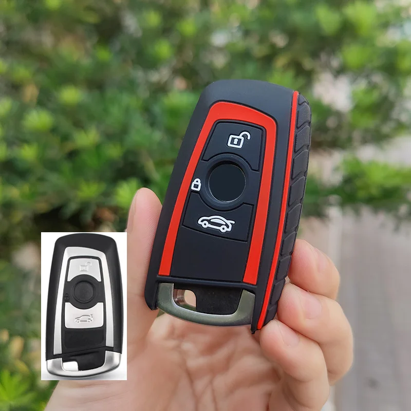 COPRICHIAVE IN SILICONE PER CHIAVE FORD 3 PULSANTI COL. ROSA