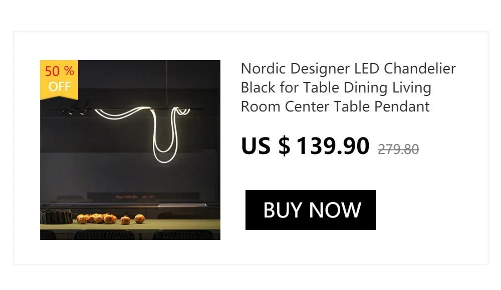Description Picture 3 of itemModern Long Hose Led Ceiling Chandelier For Table Dining Room Kitchen Bar Pendant Lighting Suspension Design Lusters Luminaires