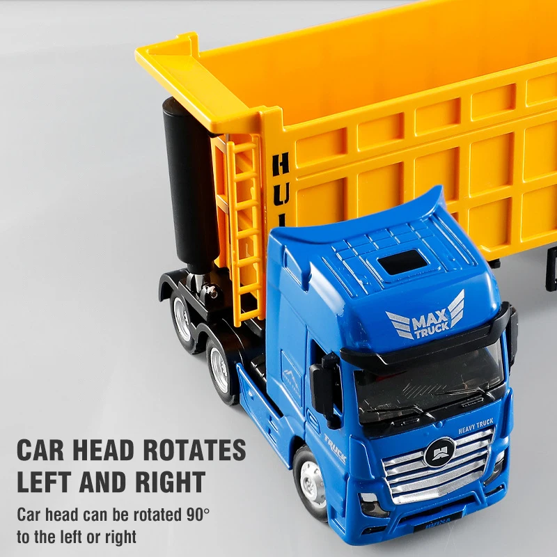 Huina 1770-1733 Truck Alloy Model 1/50 Trailer Dump Truck