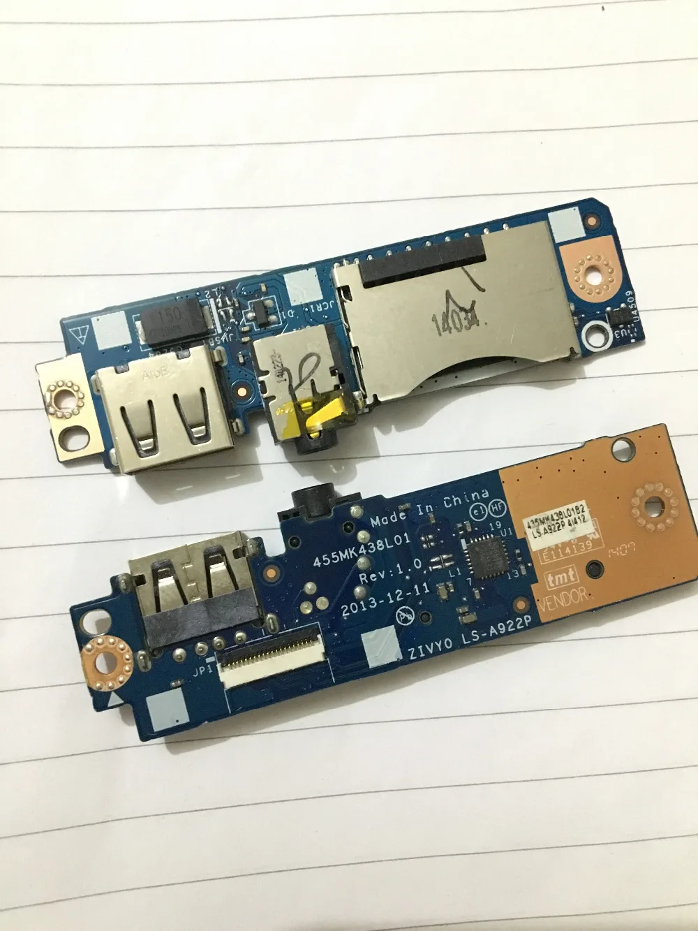 

Оригинальная USB-плата для ноутбука Lenovo YOGA2 13, аудиоплата ZIVY0 LS-A922P 455MK438L01