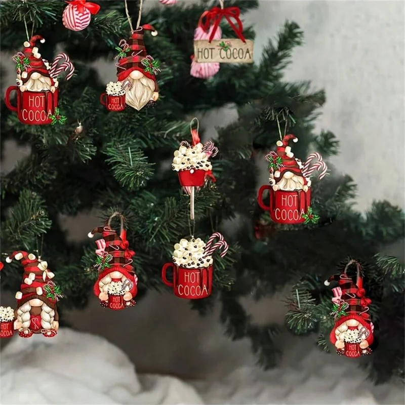 2024 Christmas Tree Ornaments Hanging Love Heart Ornaments Christmas ...