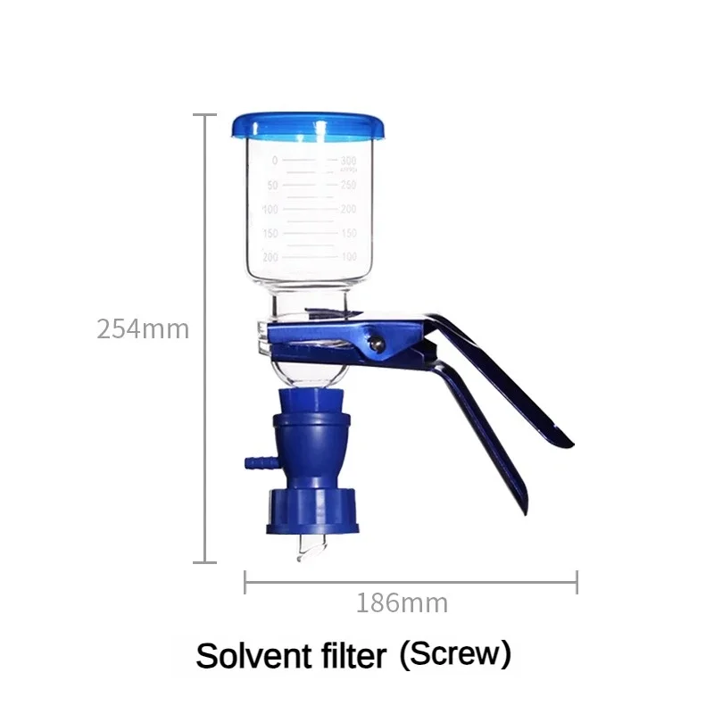 Laboratory Sand Core Suction Device Solvent Filter Unit GL45 Screw Adapter Glass Vacuum Filtration Apparatus 500/1000mL