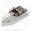 RC Super Sprint Jet Boat Mini Remote Control Boat Model Speedboat Toy Gift Mini Jet Boat Model DIY Handmade Ship Model 4