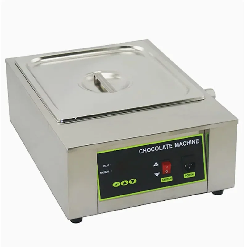220V 1/2 Lattice Electric Chocolate Melting Machine Digital Display Chocolate Melting Furnace Machine Heating Stove