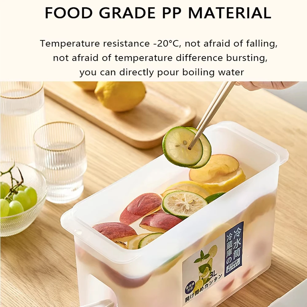 3.5 L Water Drink Dispenser Juice Container Tap Large Capacity Cold Water Pitcher Drink Dispenser cold water pitcher beverage dispenser water storage container