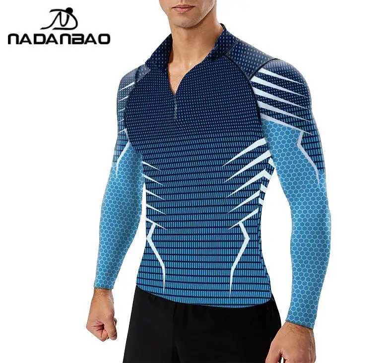 Surfing Wetsuit Men Long Sleeve Shirts Quick Drying Fitness Male Clothes Swimming Diving Rash Guard Swimwear