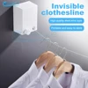 Invisible Clothes Retractable Clothesline House Interior Small multipurpose Clothesline Drying Rack Wall Rope For Drying Clothes 1