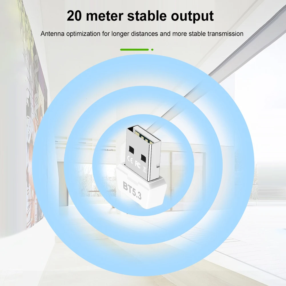 Mini Wireless USB Adapter 3Mbps Music Audio Receiver Transmitter Bluetooth-Compatible 5.3 for PC Speaker Mouse Gamepad 3 Mini Wireless USB Adapter 3Mbps Music Audio Receiver Transmitter Bluetooth-Compatible 5.3 for PC Speaker Mouse Gamepad 3