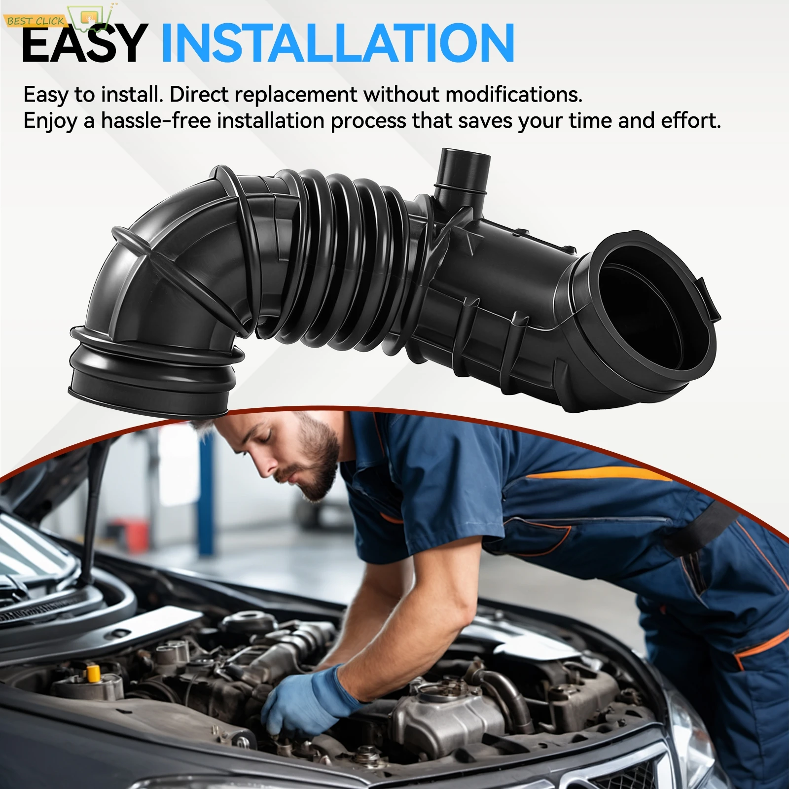 For MINI COOPER R50 R52 R53 Intake Hose Engine Air Filter Housing to Throttle Pipe 13721477839 1477839 Replacement 1