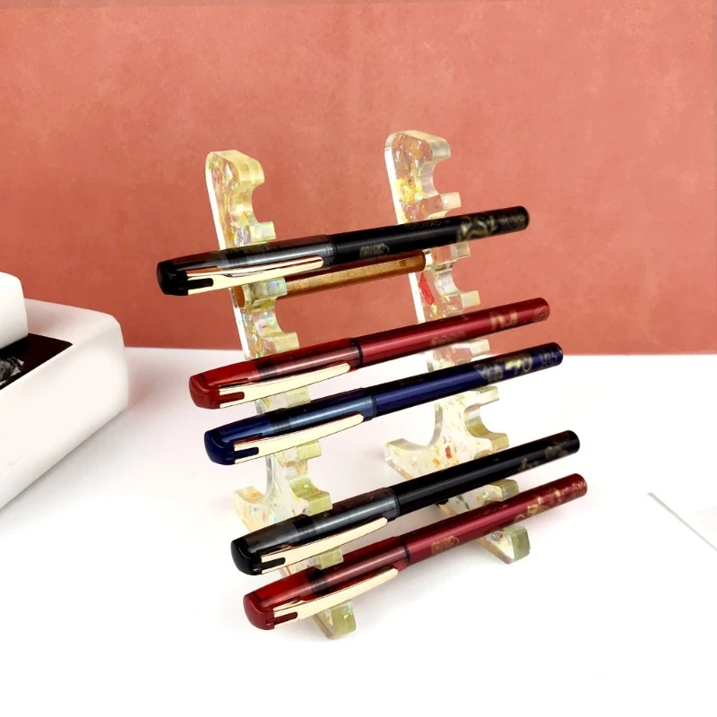 Pen Holder Stand Crystal Epoxy Resin Mold DIY Desktop Organizers Makeup Brush/Pen Display Rack Silicone Mold
