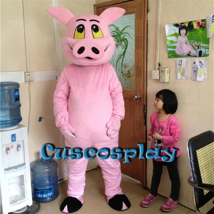 

Лидер продаж, костюм-талисман для взрослых в виде милой розовой свиньи, необычное платье