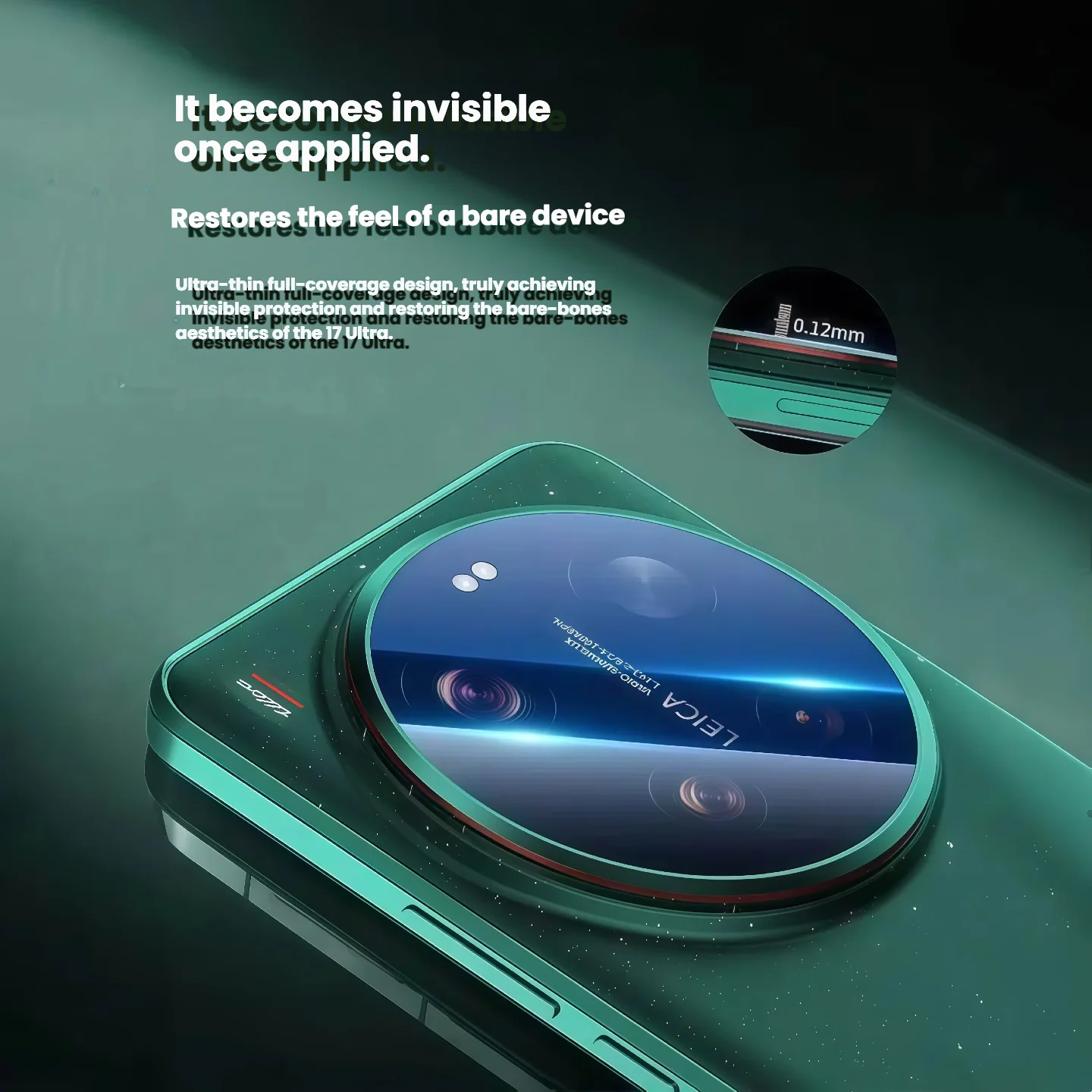 3-Pack Full Coverage Rear Camera Protector with Instant Application