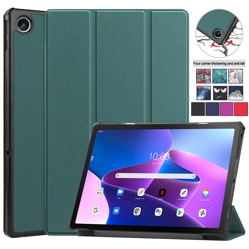 Per Lenovo Tab M10 Fhd Plus 3Rd Gen 10 6 Case Tb-125Fu 2022 Stand Smart Cover Per Lenovo Tab M10 Plus 3Gen Tablet Kids Green