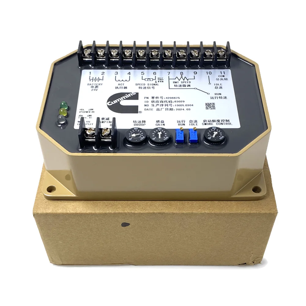 4296675 커민스 디젤 발전기 속도 제어기 보드 엔진 속도 조절기 제어 유닛 모듈 4296674