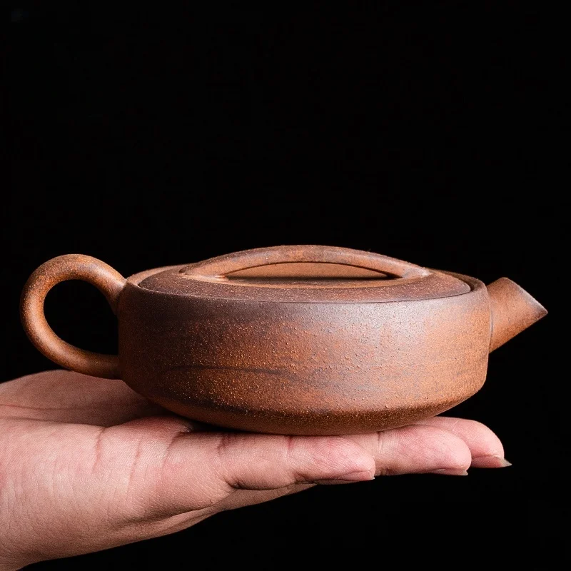 160ML Old Rock Mud Hanwa Teapot Rough Pottery Teapot Easy To Make Tea ...