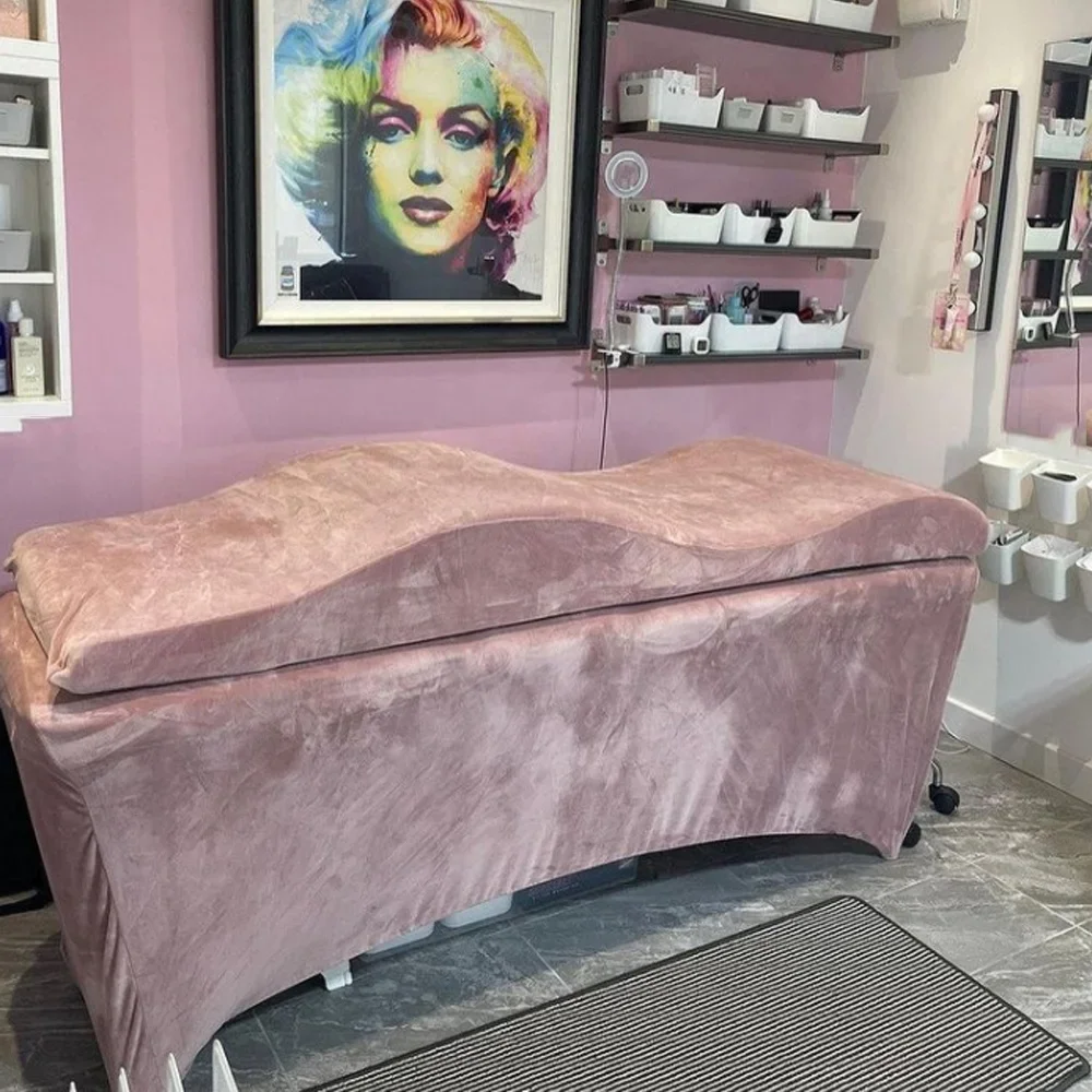 Mattresseyelashfoamspabeautybedcurvedtopperbeautysalon