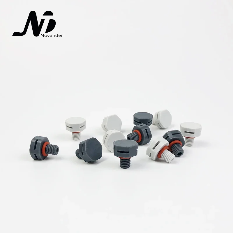 10 pcs/bag M10*1.5 Waterproof Screw Vent Plug Nylon Breathable Screw Vent Valve for LED lighting or enclosure