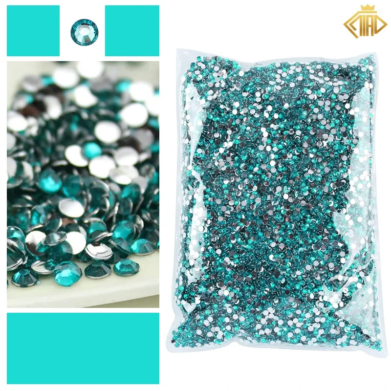 Blue Jelly Flatback Resin Rhinestones for Clothing and Nail Art Decoration