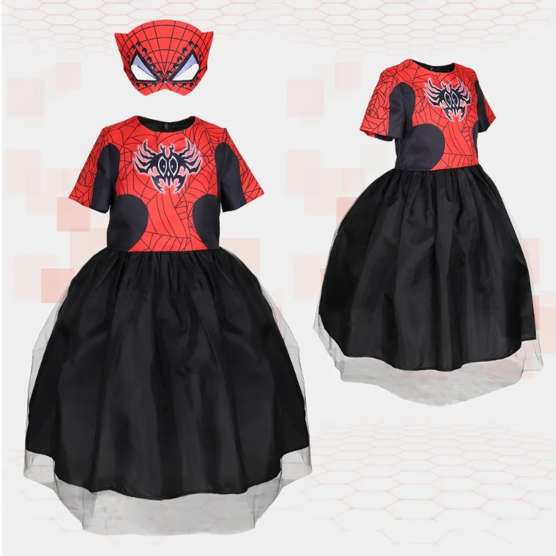 Film Marvel Spiderman Costume Cosplay Ragazza Supereroe Batman Cos Vestito Bambini Stage Dancewear Halloween Carnival Party Outfits