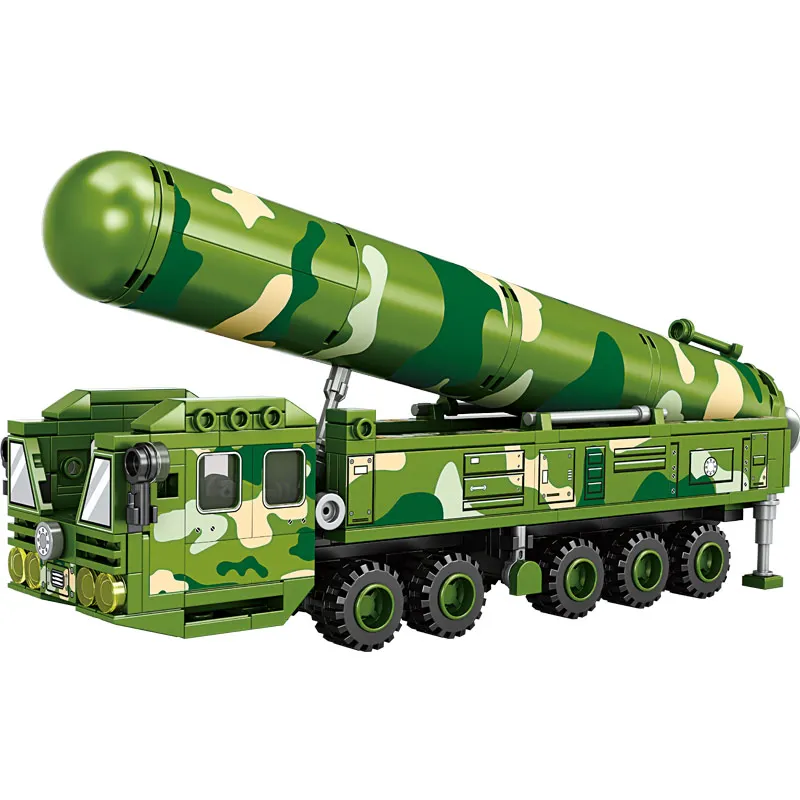WW2 Military Building Block Series Tank Model Tank Building Blocks ICBM Launcher