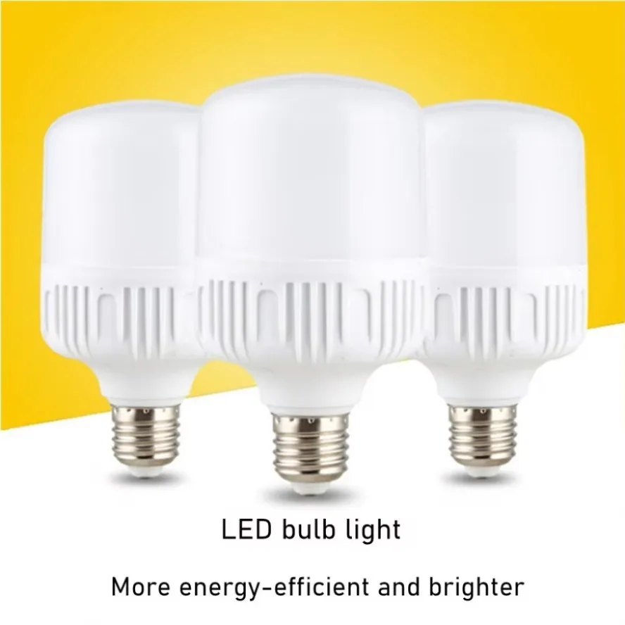 220V 100W E27 LED 나사 입 빛 깜박임 없음 고휘도 백색광 눈 보호 높은 방열 전구