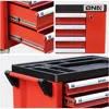New Package DNA MOTORING 36" H X 30.5" W X 18" D Heavy Duty Lockable Slide Tool 6-Drawers Chest Rolling Tool Cart Cabinet with 4