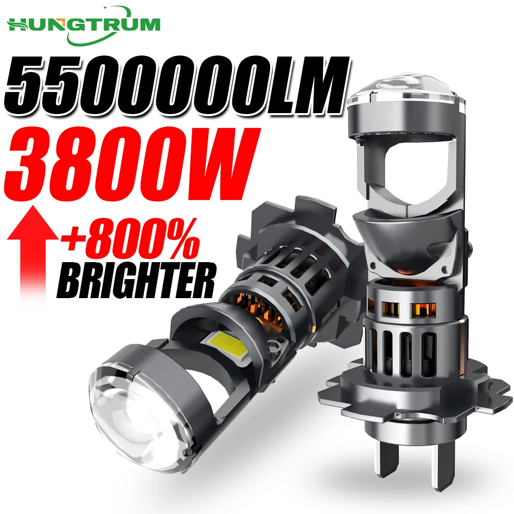High-Power LED Projector Lens Headlight Bulb - 5500000LM Canbus Spotlight