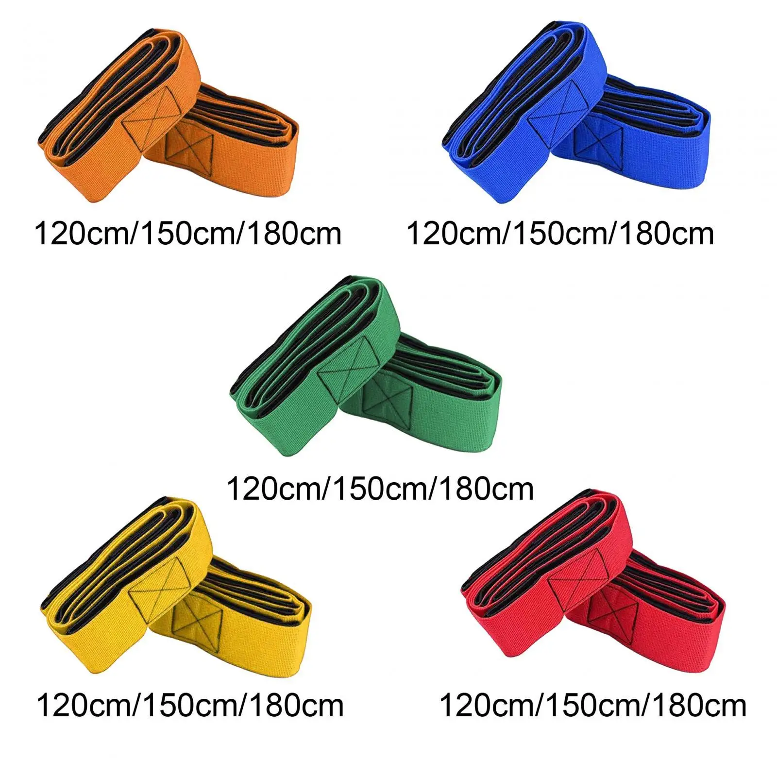 

2Pcs Race Band Team Race Game Group Game Teamwork Games Cooperative Band with Storage Bag for Backyard Birthday Children Family