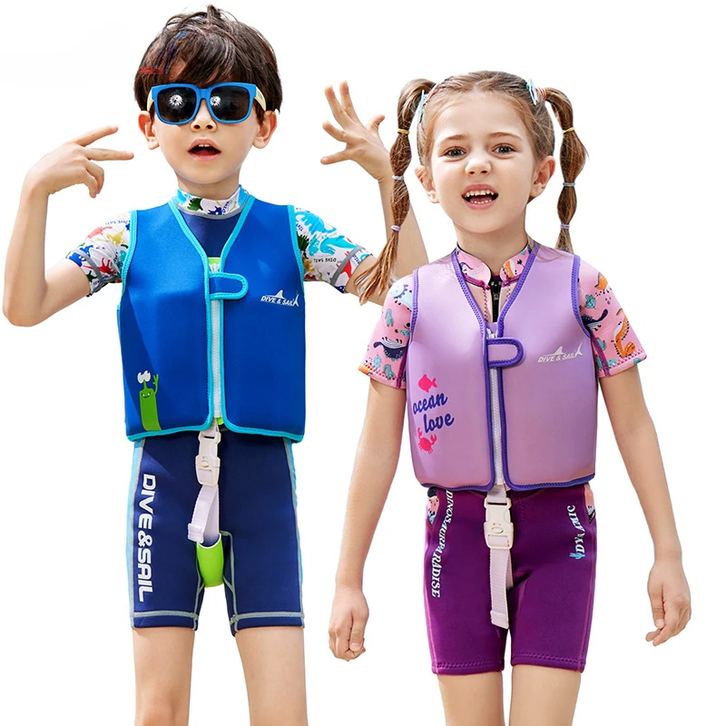 

Neoprene Kids Swim Trainer Vest Drifting Surfing Buoyancy Vest Baby Life Jacket Boys Girls Floating Vest Swimming Aid Life Vest