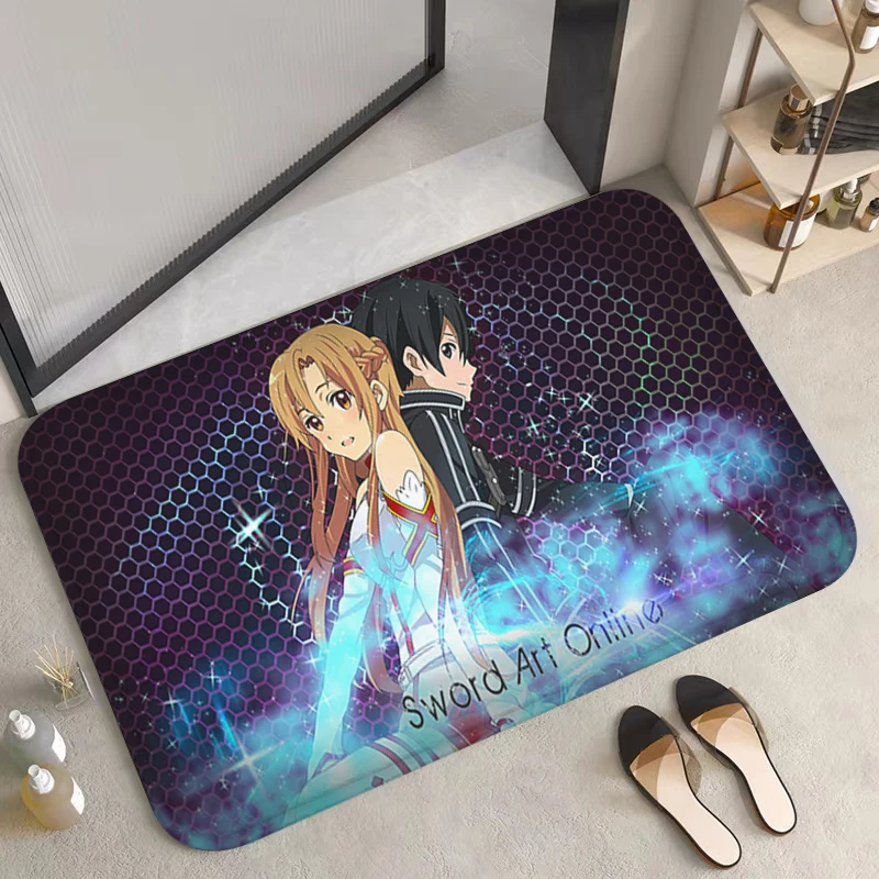 

Bath Mats S-Sword Art Online House Entrance Mat Rug for Bedroom Living Room Floor Carpet Home Custom Carpets Rugs Foot Kitchen