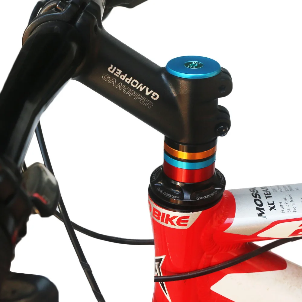 

MTB ROAD BIKE ACCESSORIES PARTS Top Tube Cap Headphone Cap Fork Ring Front Spacer 1 1/8" Star Nut Aluminum Headset Gasket