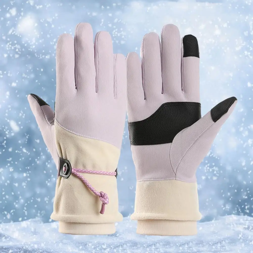 

Winter Gloves Warm Waterproof Touch Screen Gloves for Women Ideal for Outdoor Riding Motorcycle Driving Winter Activities Touch