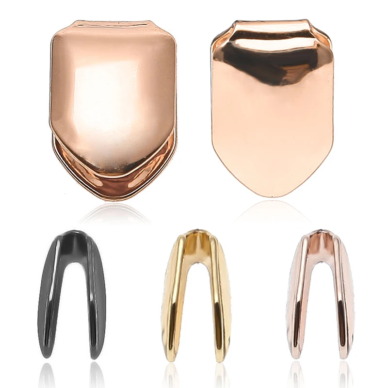 Trendy Hip Hop Gold Plated Small Single Tooth Cap Grillz Top Bottom False Teeth Stylish Fashion Jewelry Accessory 3