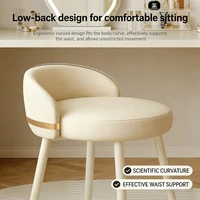 Chaise de maquillage pour chambre à coucher, tabouret de coiffeuse, design haut de gamme, chaise à dossier, pivotante, coussin confortable, pour la maison et le salon 5