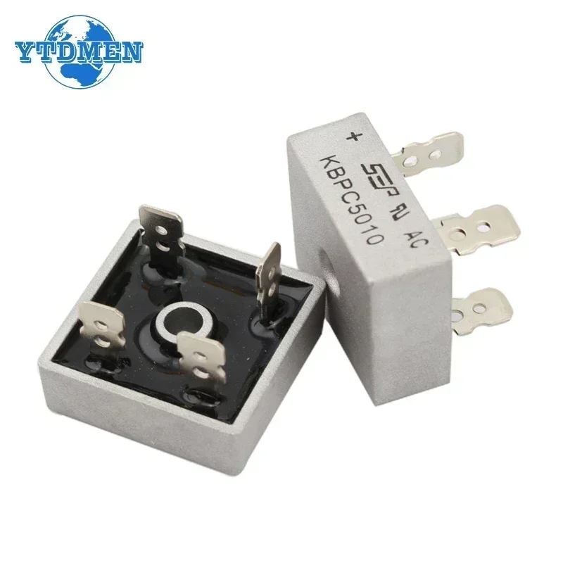 Diode bridge rectifier 5/10PCS Diode Bridge Rectifier KBPC5010 50A 1000V Rectifiers Electronics Kit