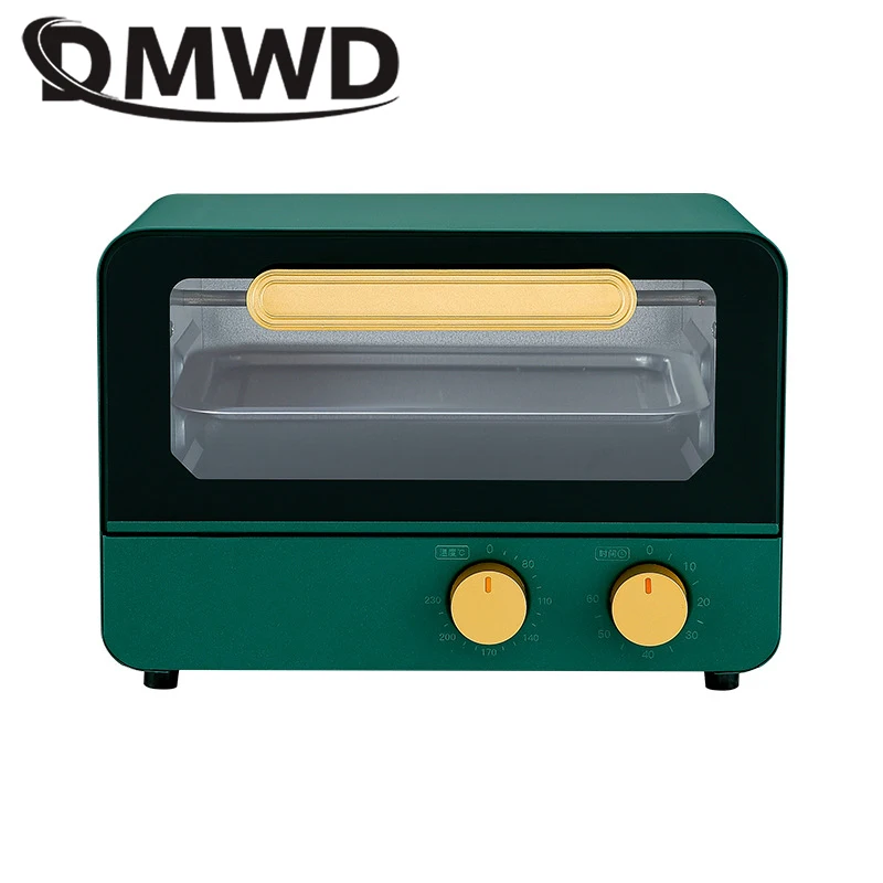 12L Mini Household Electric Oven Multifunctional Pizza Cake Baking Oven  With 60 Minutes Timer Stainless Steel Toaster 2 Layers