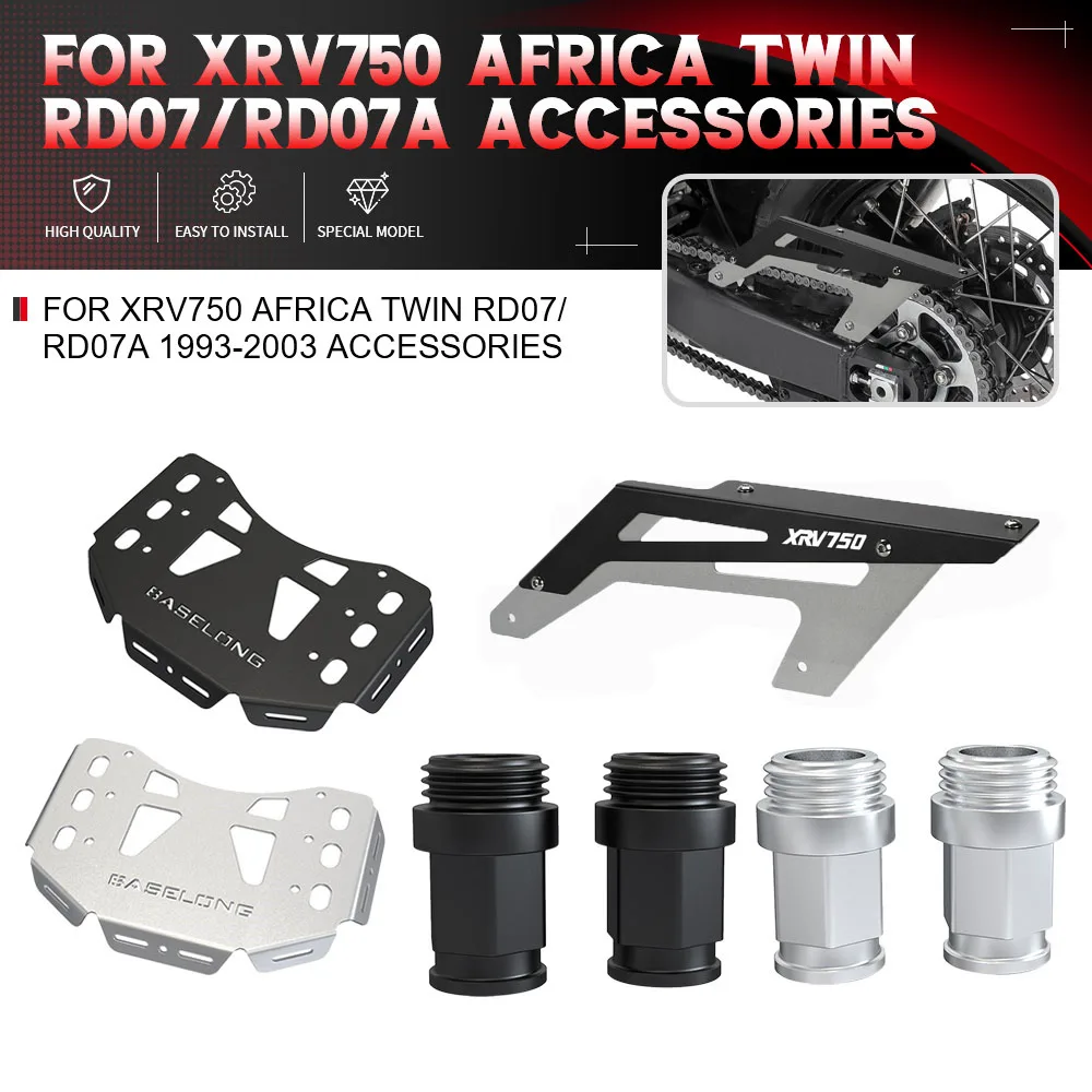 

Motorcycle CNC Aluminium Choke Valve Guides chain guard Luggage Holder Bracket For Honda XRV750 Africa Twin RD07/RD07A 1993-2003