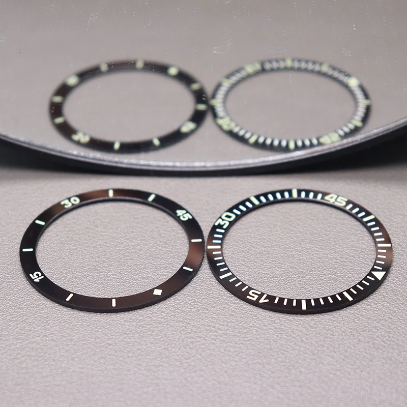 37.8mm ceramic bezel insert Watch Parts Ring Men's Accessories 40mm Precision Retro Original Fifth Seek Series Case