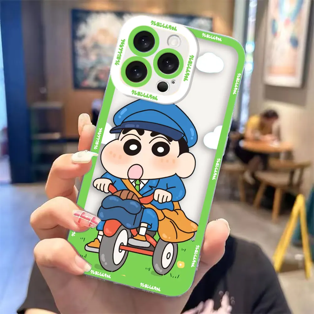 Transparent Cartoon Crayon-Shin Chan Phone Cover