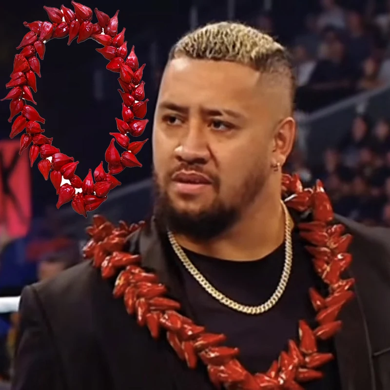 Roman Reigns Ula Fala Halskette Tribal Chief Samoanische Handgefertigte Traditionelle Lei Polynesische Kulturelle Schmuck Geschenk
