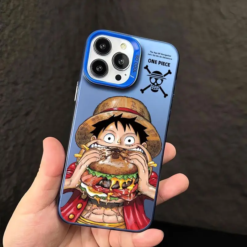 thumbnail image 1 of One Anime Pieces funda de teléfono Luffys para Apple iPhone 15 Pro Max 14 Pro 13 12 11 Pro Max 14 Plus, cubierta protectora a prueba de golpes, 1 of 5