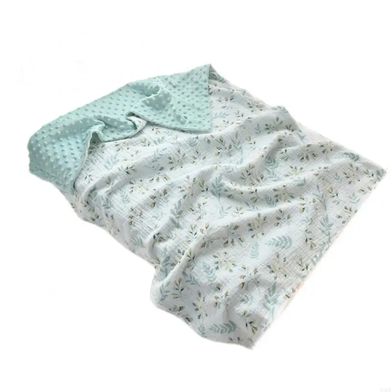 100x70cm Baby Blanket with Dotted Backing, Unisex Boy Girls Receiving Blankets Bath Towel Soft Pram Cover for Strollers