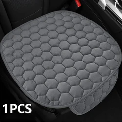 Plush Universal Car Seat Cushion Protector (Gray Front)