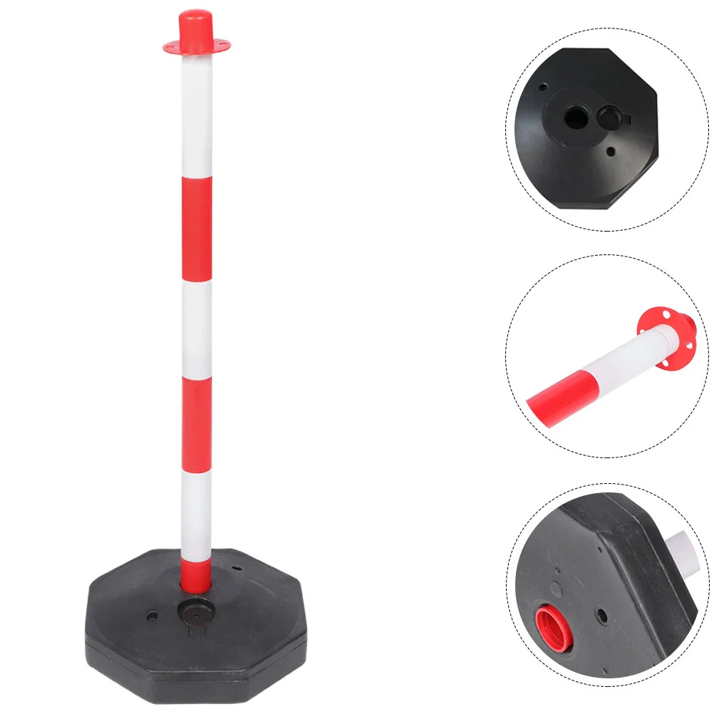 Movable Warning Column Traffic Pe Elastic Isolation Pile Anti-collision (red and White) 1pcs Garage Stop Sign Yellow Barrier or