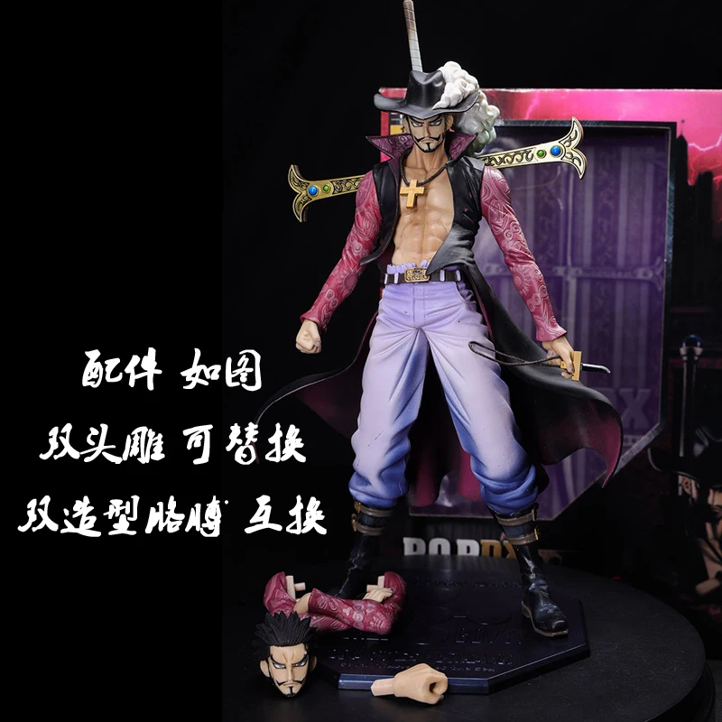 21cm Um Pedaço De Ação Figura Mihawk Dracule Com Espada Anime Colecionável  Modelo Brinquedos # Hr7j De $230,14