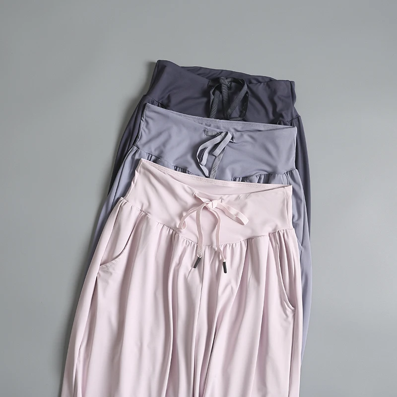 여성용 빈티지 스포츠웨어, 하렘 바지, 요가 루즈 롱 팬츠, 밸리 댄스, 보호 스포츠 와이드 팬츠, 요가 의류 